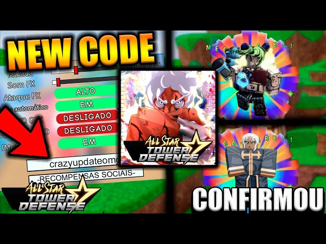 CONFIRMADO BIG UPDATE HOJE NEW CODE E LUFFY GEAR 7 STAR ALL STAR TOWER  DEFENSE 