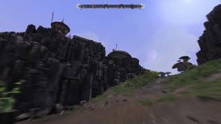 gameplay footage from the Morrowind Remake mod for Skyrim, Skywind