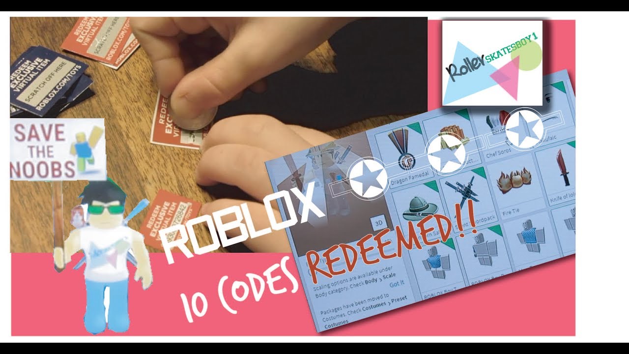 Rollerskatesboy1 Redeems Ten 10 Roblox Toy Codes Watch - soros roblox codes