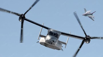 US V-22 Try Hard to Escape Enemy F-16 During Aggressor Squadron Exercice