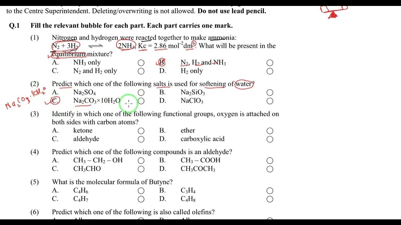 FBISE SLO BASED EXAM Class 10 Chemistry Model Paper set 3 Solution