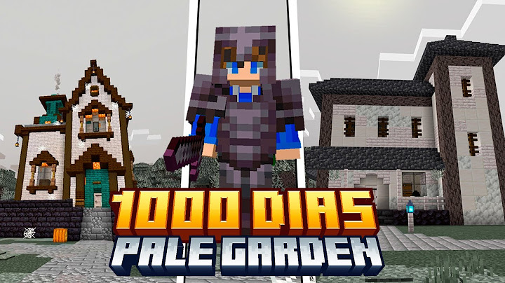 SOBREVIVI 1000 DIAS NO BIOMA DE PALE GARDEN NO MINECRAFT - O FILME