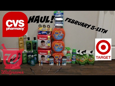 CVS/WALGREENS/TARGET COUPON HAUL