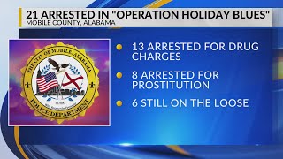 13 arrested on drug charges in ‘Operation Holiday Blues’, 6 still wanted: Mobile Police