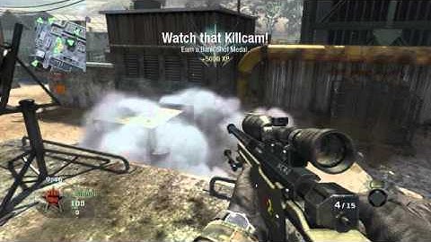 CoD Black Ops Across Map Amazing ::Tomahawk:: My first tomahawk kill