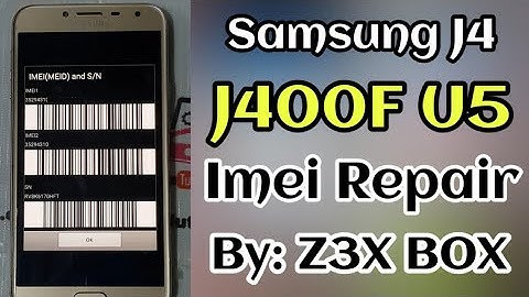 Samsung J4/J400F U5 9.0 | Imei Repair | Patch Certificate Repair By Z3X Box