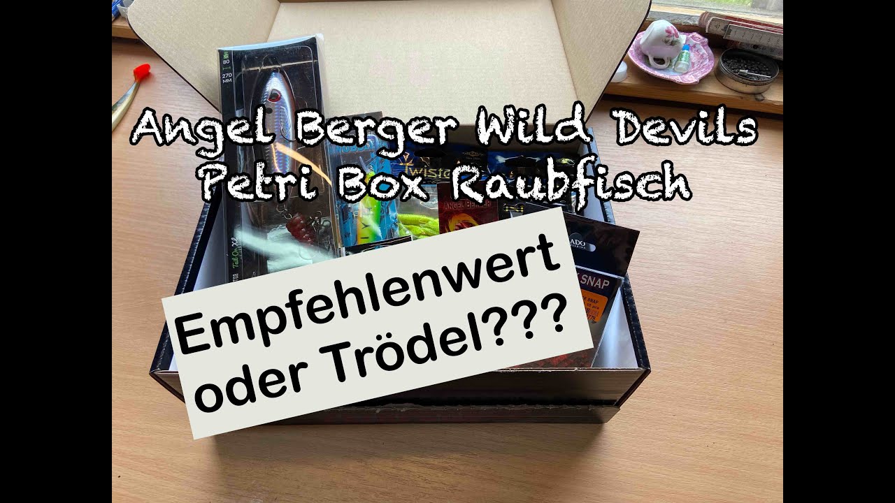 Wild Devil Baits Petri Box Raubfischbox Angelbox Promo Box Geschenk Angelzubehör 