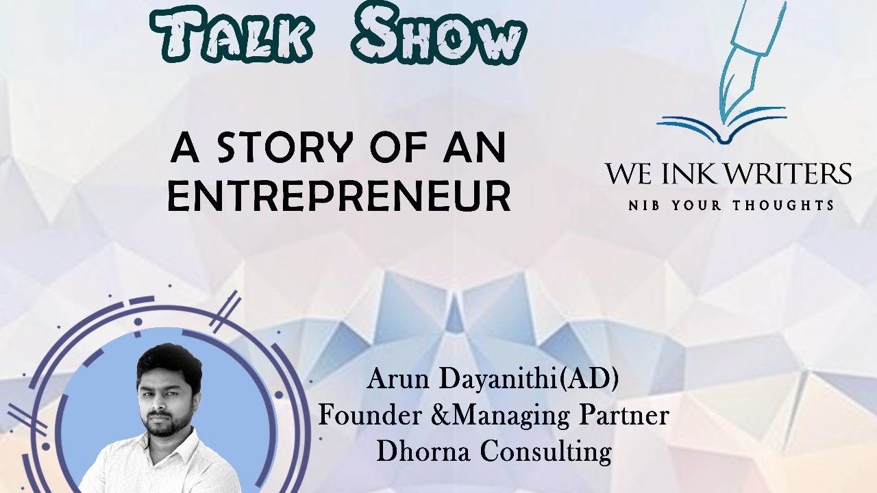A story of an Enterpreneur - Arun Dayanithi - In Tamil