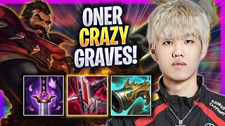 ONER IS SO CRAZY WITH GRAVES! - T1 Oner Plays Graves JUNGLE vs Kindred! | Season 2024