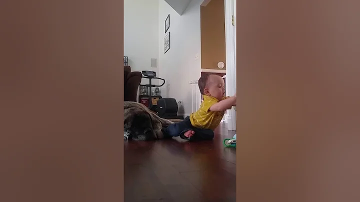 Matthew standing and crawling
