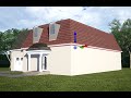 Structure studios house tutorial mansard roof house stage