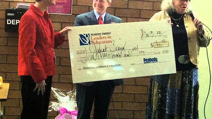 Janet's Peabody Energy Leadership In Education Award