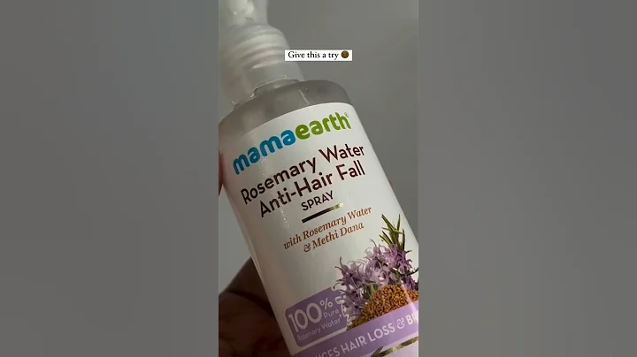 🌿 Mamaearth Rosemary Water Anti-Hair Fall Spray Review | 100% Pure Rosemary & Methi Dana #mamaearth