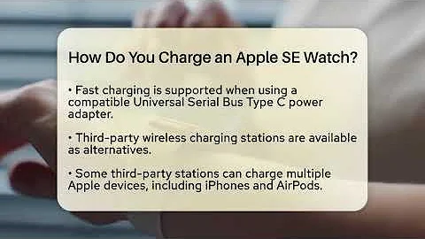 How Do You Charge an Apple SE Watch? - Talking Tech Trends