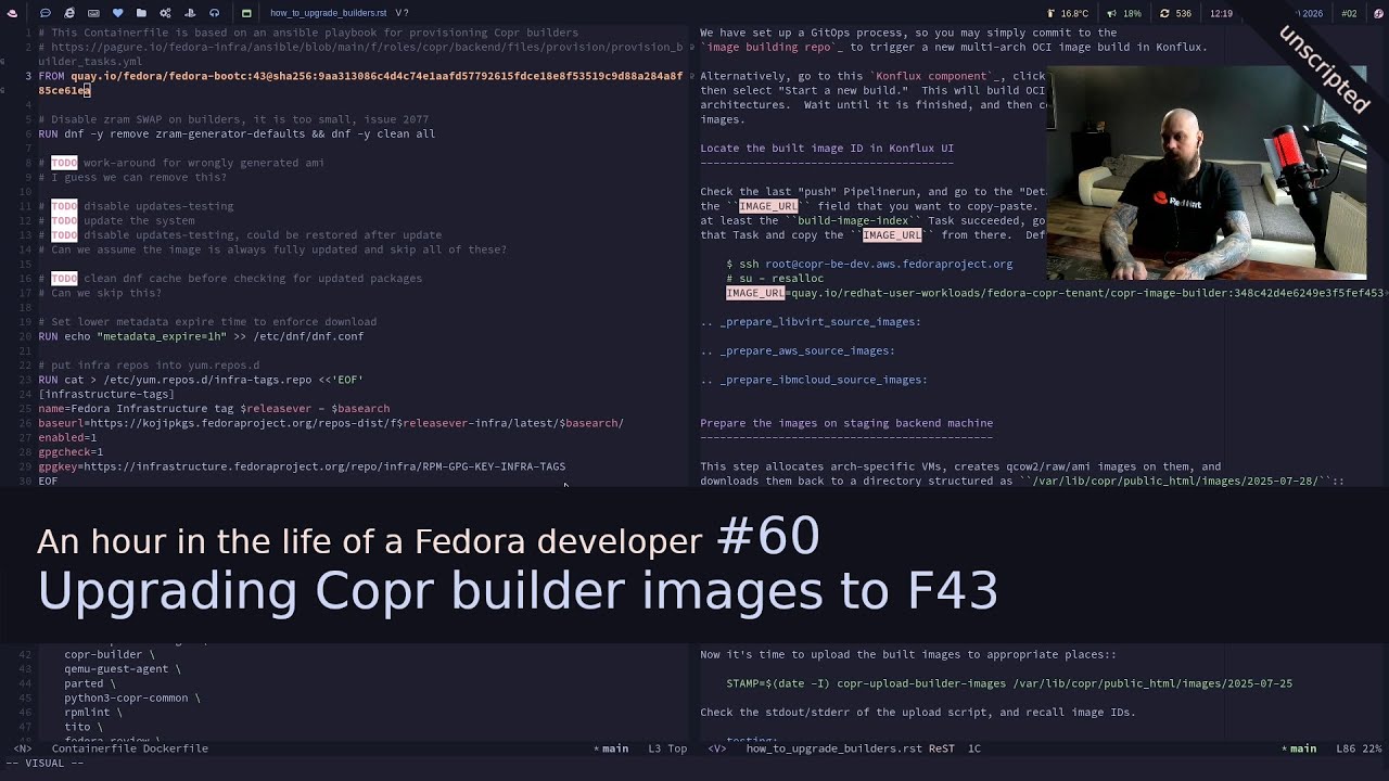 An hour in the life of a Fedora developer #60 - YouTube