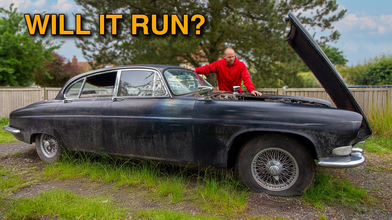 ABANDONED 1962 Jaguar sitting for 15 years. Will it run?