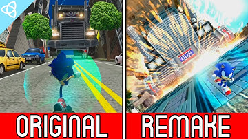 Sonic Generations - All the Original Stages vs. Generations Remakes | Side by Side