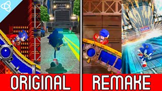Sonic Generations - All the Original Stages vs. Generations Remakes | Side by Side