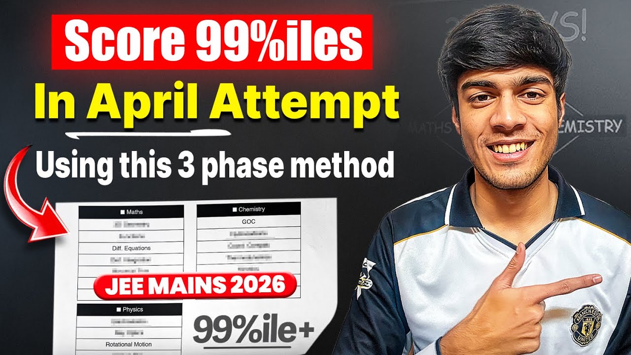JEE Mains 2026 April Attempt Strategy | 60-Day Plan to Reach 99 ...