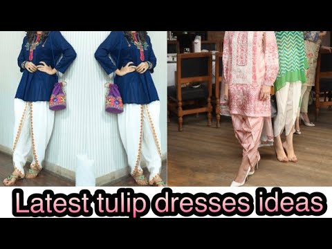short frock with tulip pants