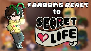 Fandoms React to Secret Life SMP || Life Series SMP || GCRV || Joel Smallishbeans ||