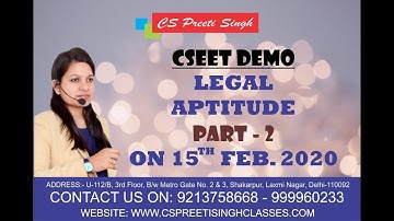 CSEETI Demo All about CSEET (Part 2)| CSEET Launched by ICSI | DEMO I best cs classes