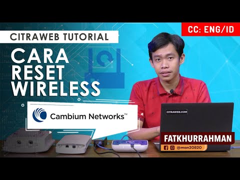 Reset Wireless Cambium - CAMBIUM TUTORIAL [ENG SUB]