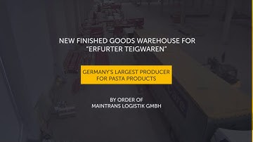 Erfurter Teigwaren counts on logistics systems and automation by Jungheinrich