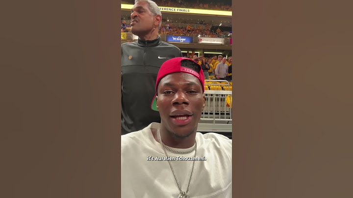 Real Madrid's Aurelien Tchouameni Checking In From Game 4 of Eastern Conference Finals 🤳