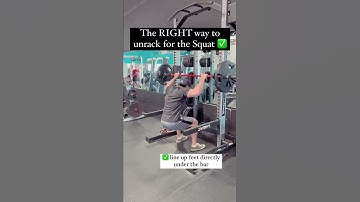 How To Unrack Your Squat‼️#shorts