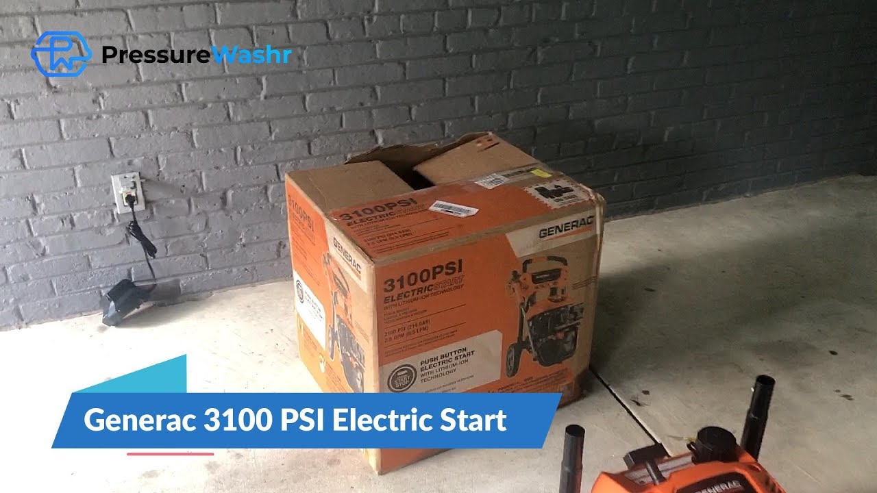 Generac 3100 PSI 2.5 GPM Electric Start Pressure - PRESSURE WASHR