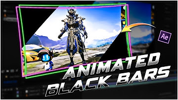 Animated/Cinematic Black Bars Tutorial 🔥| After Effects Tutorial