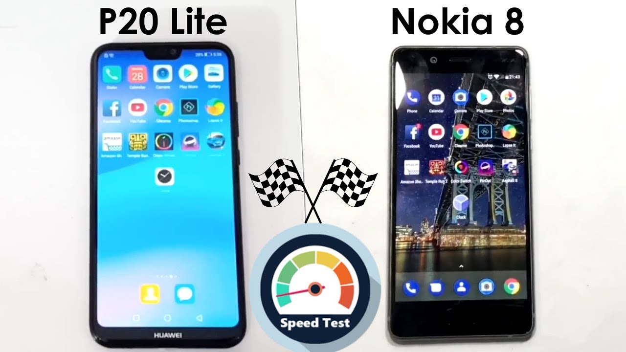 Nokia 8 vs huawei p20 lite