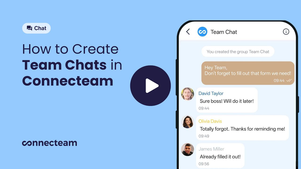 Connecteam - How to create Team Chats in Connecteam - YouTube