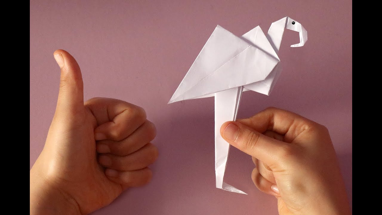 origami Flamant Rose avec Sawsan YouTube