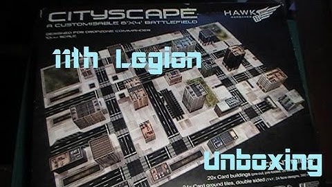DropZone Commander CityScape unboxing