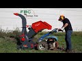 Chipper fbc model bio 10 mc shredding bamboo acer tree pruning