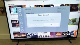 samsung smart tv: how to reset wifi internet network (disconnect or logout)