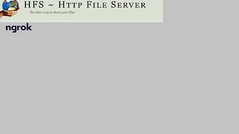 How to setup a HTTP File Server using HFS and NGROK