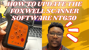 How to update software on the Foxwell Scanner  NT650