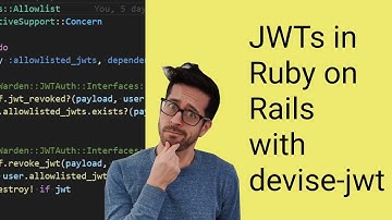Setting up JWTs in Ruby on Rails with devise-jwt