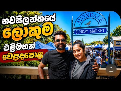 නවසීලන්තයේ ලොකුම පොළ බලන්න යමු | $108කට බඩු ගත්තා 🥬🍇 | Avondale Sunday Market Newzealand 🇳🇿