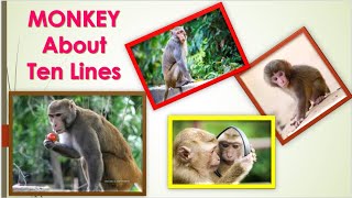 Monkey about ten lines | Monkey about ten points | Monkey Essay | Monkey about | English writing