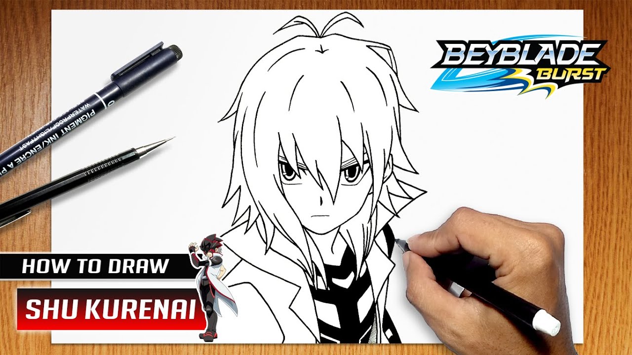 How To Draw Shu Kurenai From Beyblade Burst