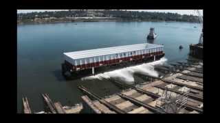 Dunlap Towing Company - DT 216-7 and DT 216-8 Barge Launch