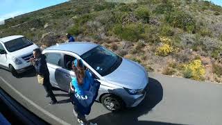 Baboon claims car at Cape Point