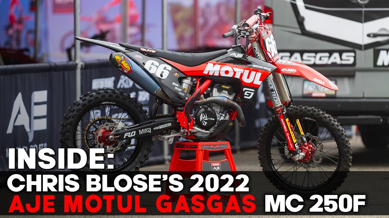 Inside Chris Blose's 2022 AJE Motul GasGas MC 250F - YouTube