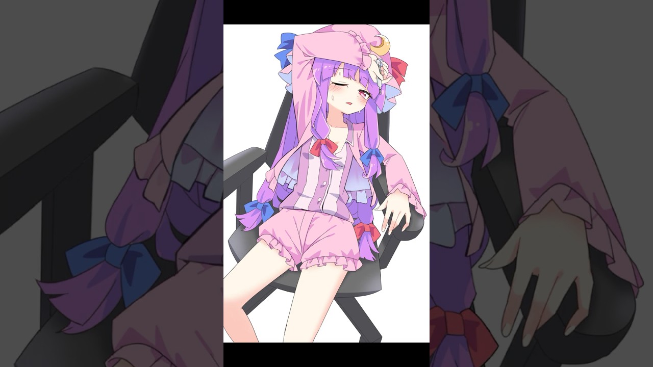 【東方描いてみた】発熱パチュリー・ノーレッジ