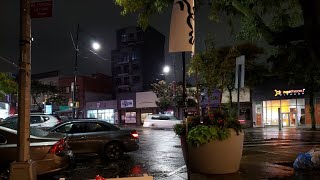 NYC LIVE Walking Park Slope, Brooklyn Friday Night in the Rain (October 16, 2020)