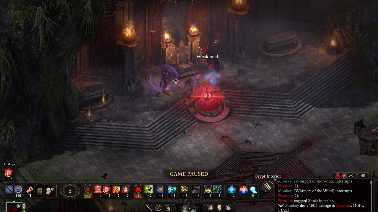 Pillars of Eternity 2 Deadfire Monk vs Fampyr Boss PoTD Upscaled YouTube